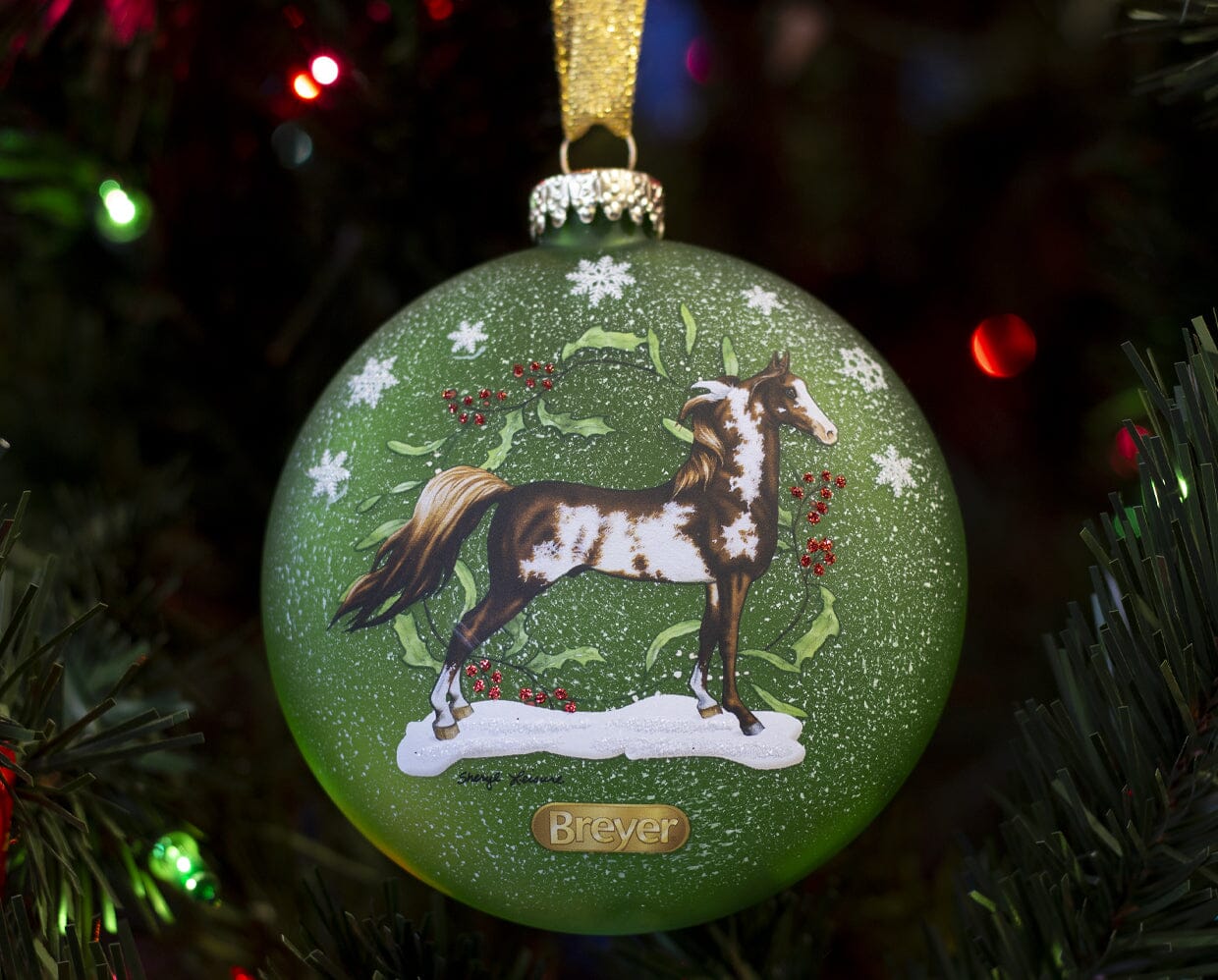 American Saddlebred | Artist Signature Ornament - Image 2