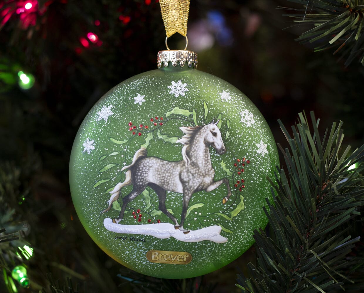 American Saddlebred | Artist Signature Ornament - Image 3