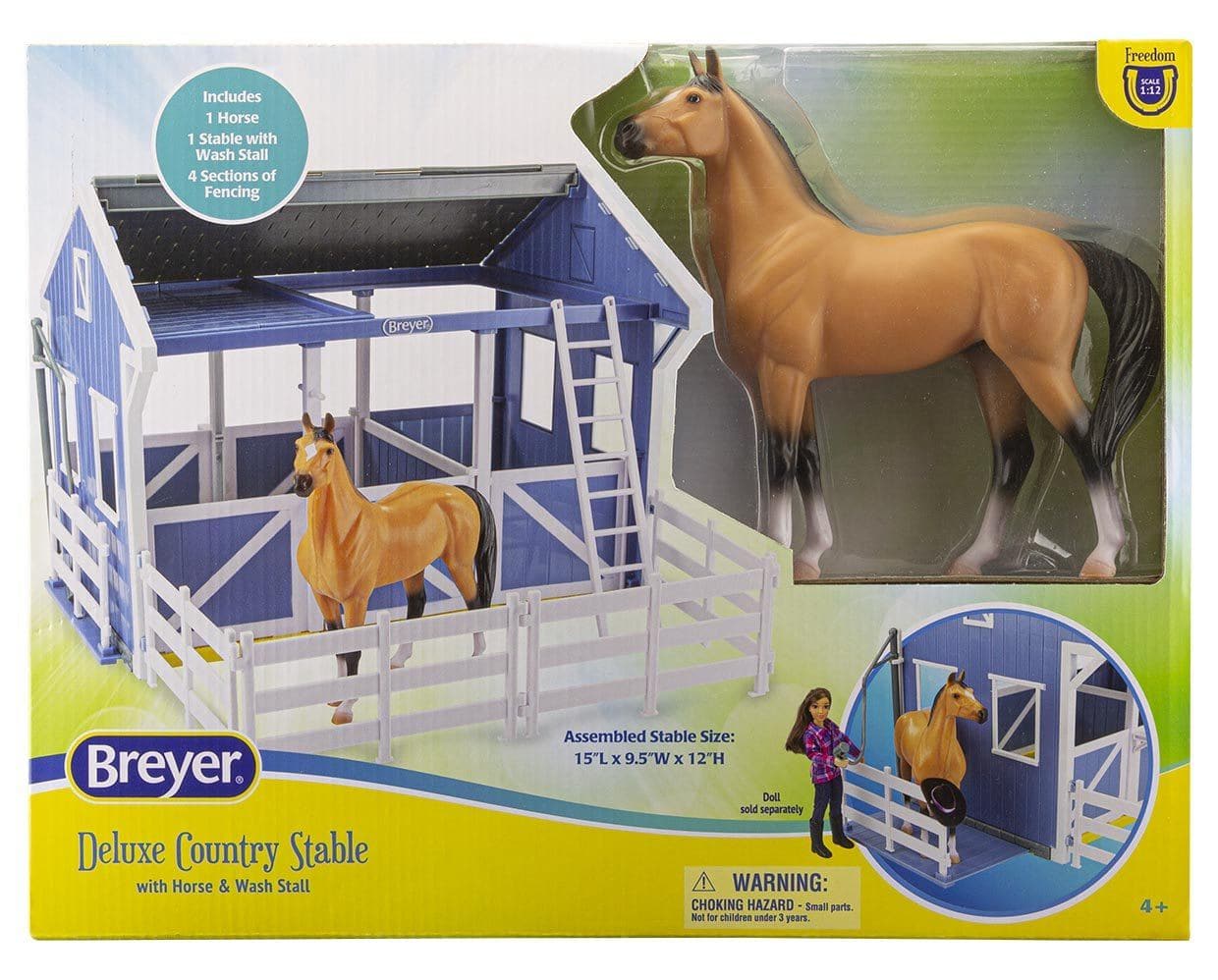 Deluxe Country Stable with Horse & Wash Stall - Image 3