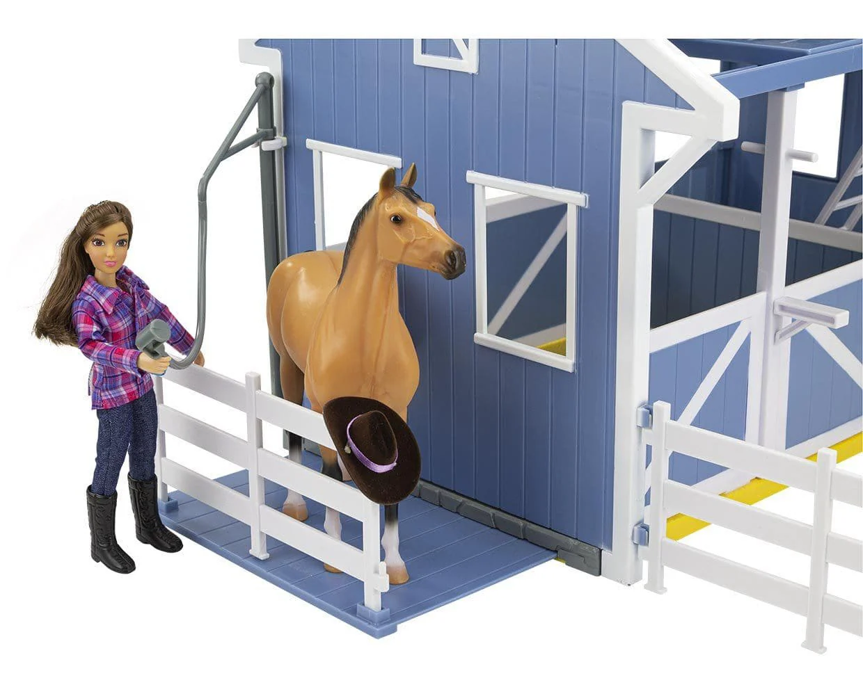 Deluxe Country Stable with Horse & Wash Stall - Image 6