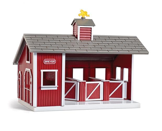 Stablemates Red Stable Set with Two Horses - Image 4