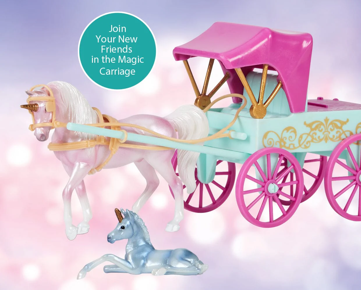 Unicorn Magic Carriage & Foal Playset - Image 5