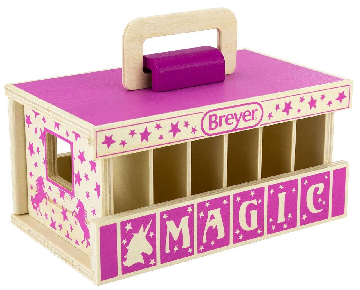 Unicorn Magic Wood Carry Stable with 6 Unicorns - Image 4