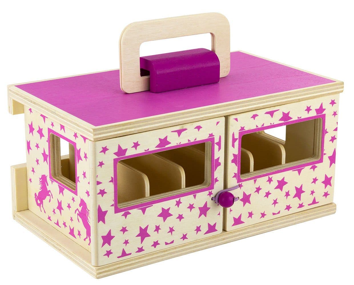 Unicorn Magic Wood Carry Stable with 6 Unicorns - Image 5