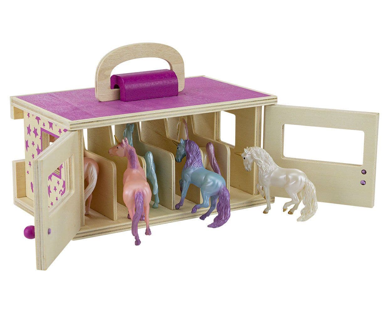 Unicorn Magic Wood Carry Stable with 6 Unicorns - Image 7