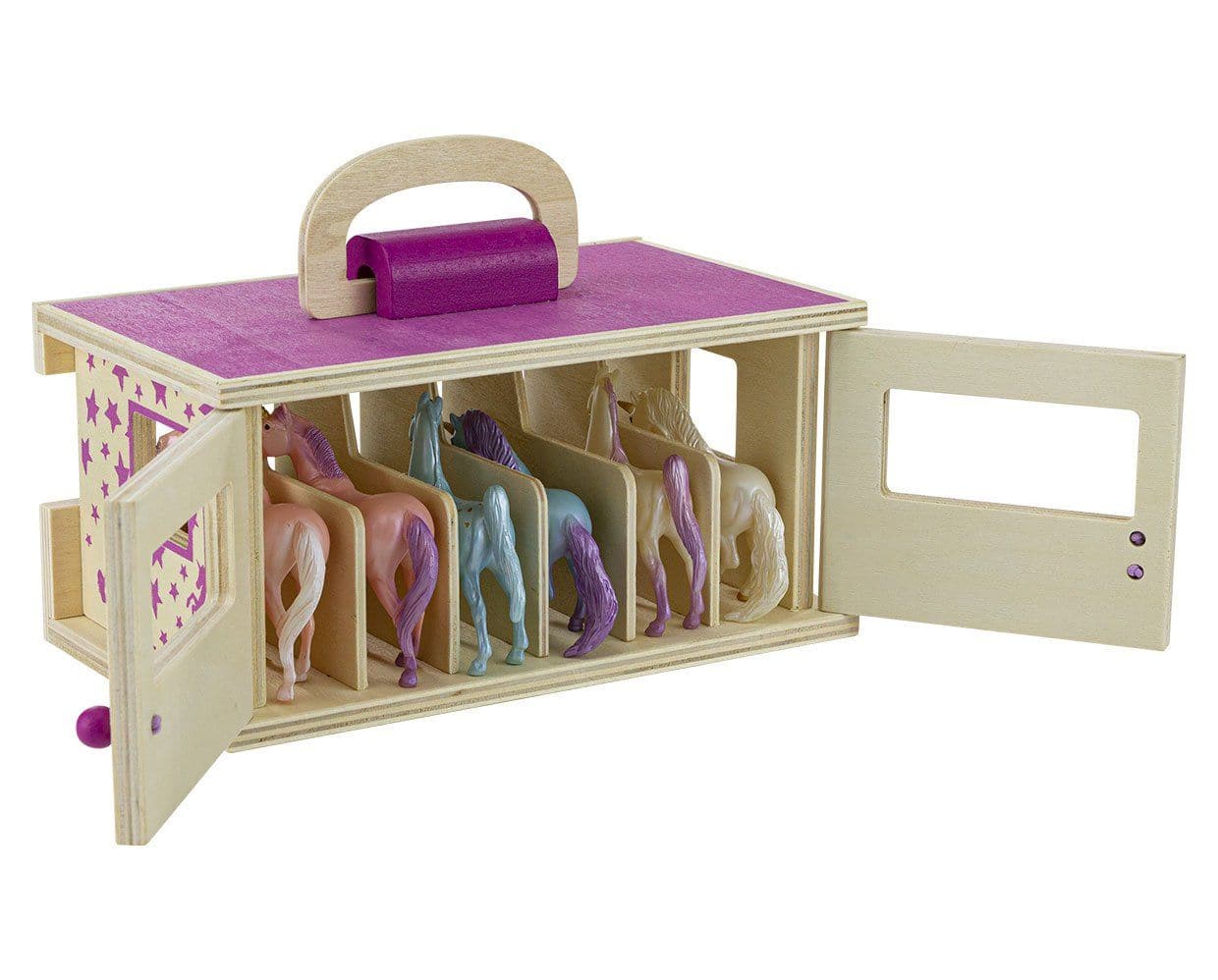 Unicorn Magic Wood Carry Stable with 6 Unicorns - Image 8